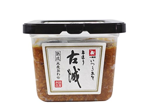 緑屋本店 米麦あわせ味噌 古城 熟成 生みそ 500g