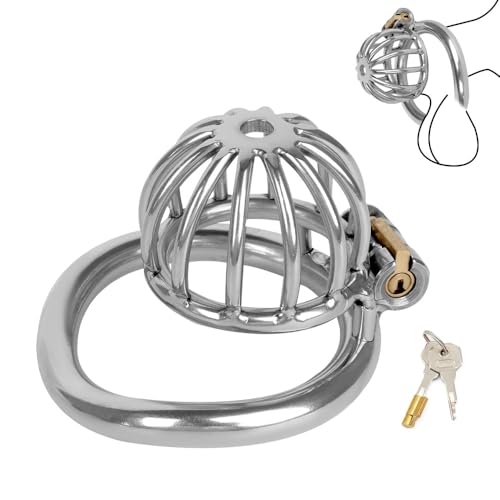 GKLWEJ Cage De Chasteté, Chastity Cage avec Cock Ring, Cage De Chasteté Métal Homme, Cock Cage Men Sex Toýs Pour Punition Sextoyse Couple Plaisir