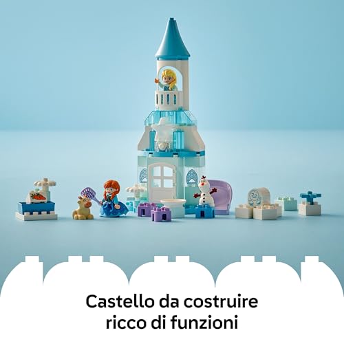 DUPLO ¦ Disney La Festa al Castello di Anna ed Elsa Frozen - Gioco Didattico da Costruire con 5 Personaggi tra cui Olaf e Baby Sven - Idea Regalo per Bambine e Bambini da 2 Anni in su - 10455 - Lego - Immagine 3