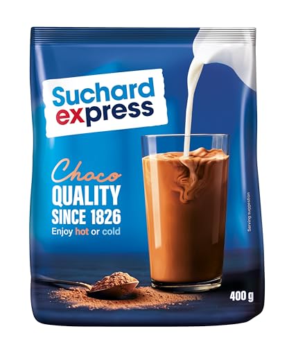 Suchard Express 400g Beutel Getränkepulver für heiße Schokolade Nachfüllbeutel Kakao für kalte oder warme Milch