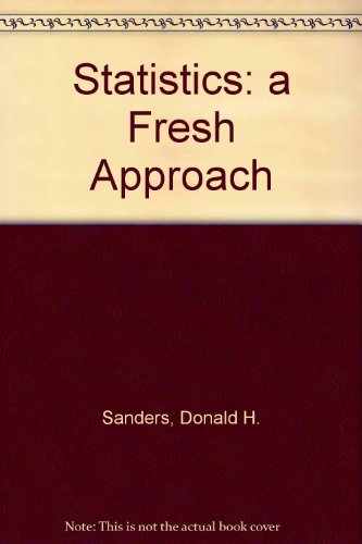 Statistics: a Fresh Approach 0071009205 Book Cover