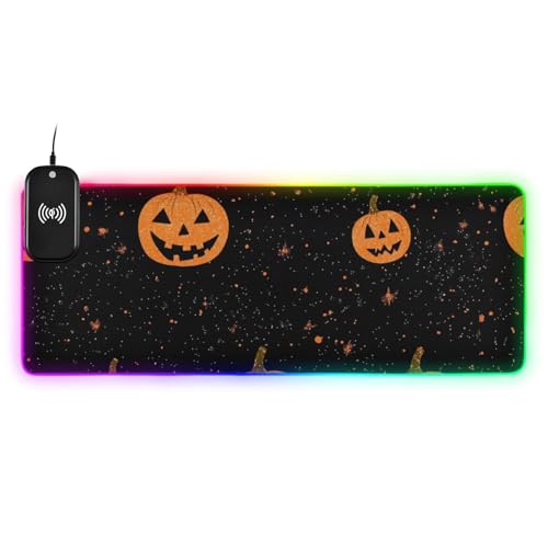Tapis de souris Halloween citrouille lumineux pour illuminer vos soirées
