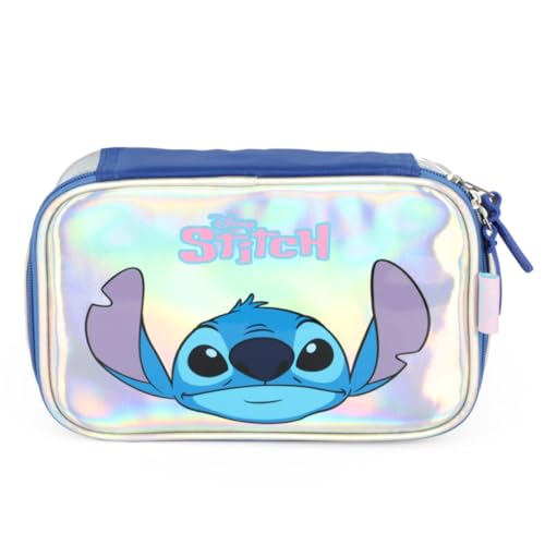 Luxcel Estojo Escolar Juvenil Stitch Holográfico