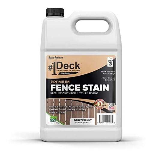 Premium Wood Fence Stain - Dark Walnut