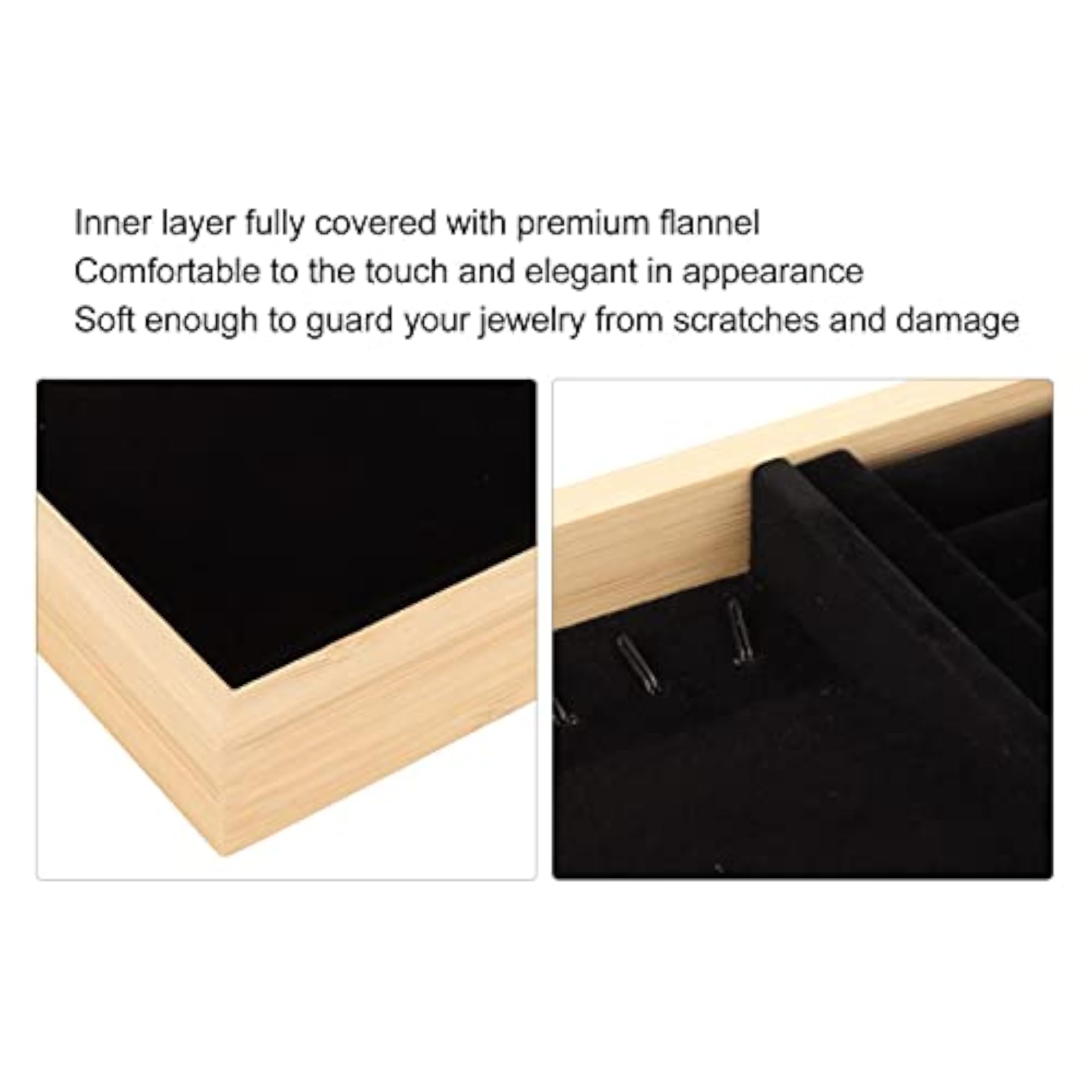 Jewelry Drawer Insert for Rings and Brooches, Stackable