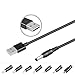Produktbild WEYO Multi-Stecker Universal Converter USB Kable auf DC Stecker,Transfer Konvertor USB Hohlstecker Netzteile mit 7 Stecker: 2,5x0,7 mm/3,5 x1,35mm/4,0 x1,7mm/4,8 x1,7mm/5,5 x1,7mm/5,5 x2,5mm/Micro USB