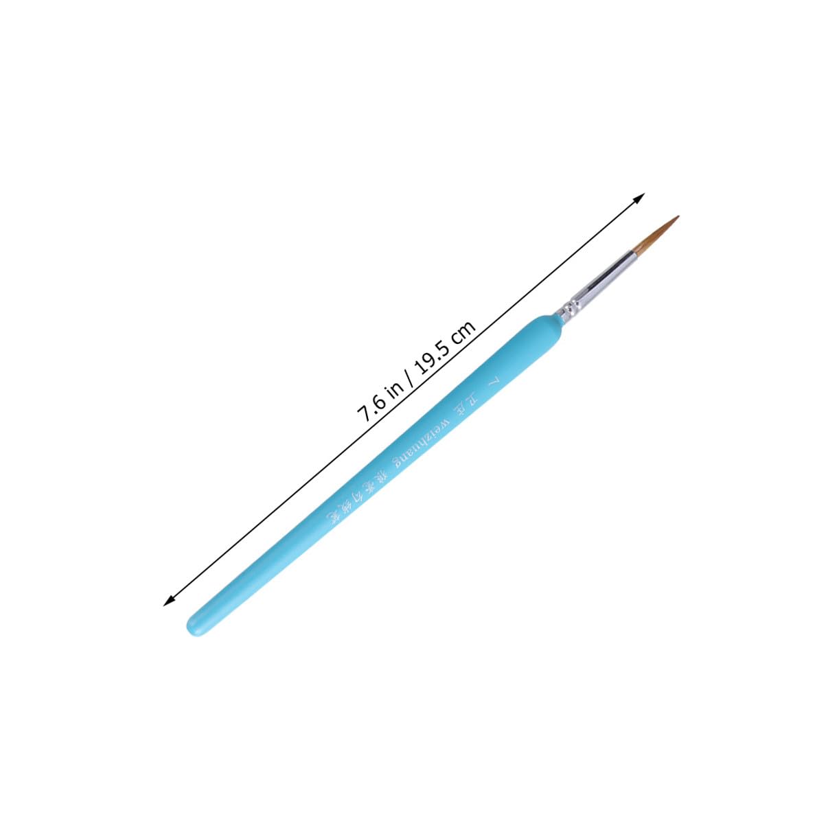 STOBOK 3juegos Pinceles De Detalle para Pintura Miniatura Pinceles De Pelo De Color Azul para Acuarelas Acrílicos y Óleos para Artistas