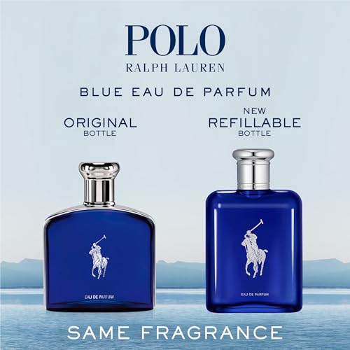 Image of RALPH LAUREN FRAGRANCES - Polo Blue - Eau de Parfum - Men's Cologne - Aquatic & Fresh - With Citrus, Bergamot, and Vetiver - Medium Intensity