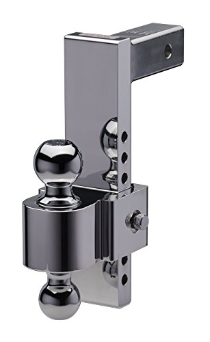 Fastway Flash 42-00-2900 E Series Adjustable Aluminum Ball Mount with 10 Inch Drop, 2 Inch Shank, and Chrome Plated Balls