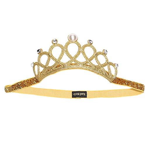 Baby Girl Rhinestone Crown Headbands Toddler Princess Tiara Crown Headband Set Hair Accessories for Birthday Party Shower Photograph