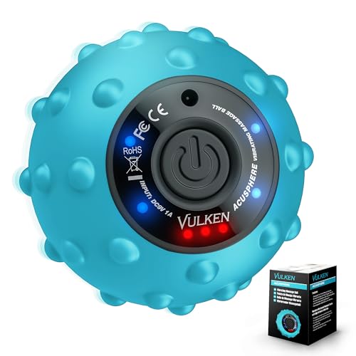 Vulken Acusphere 4 Speed High Intensity Vibrating Massage Ball for Muscle and Fitness, Performance Improvement and Trigger Point Release