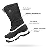 NORTIV 8 Men's Waterproof Hiking Winter Snow Boots Insulated Fur Liner Lightweight Outdoor Tall Boots,Size 10,Black,QUEBEC-M #4