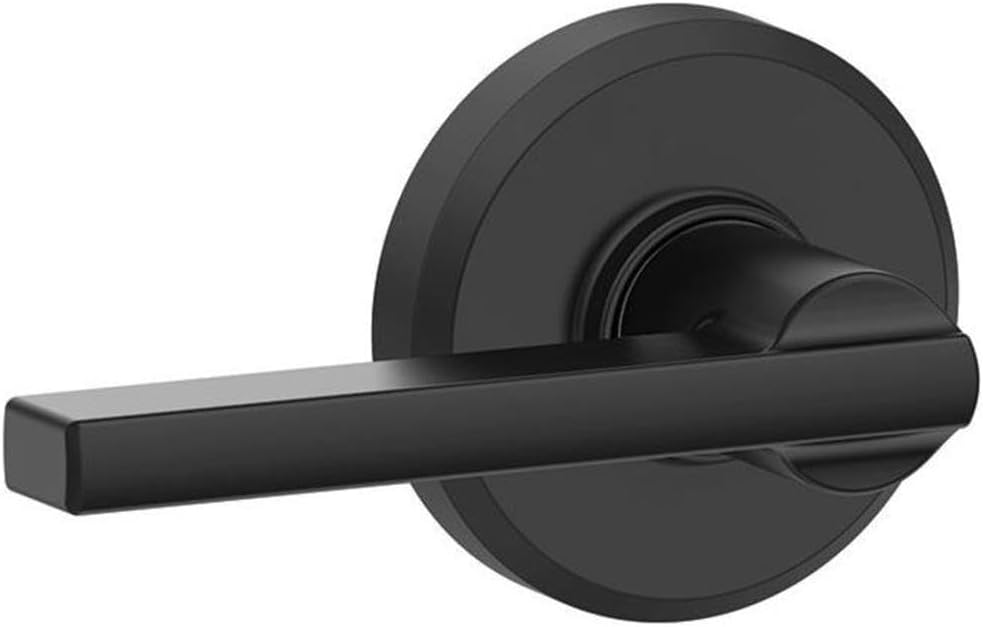 Schlage F10LAT622GSN Schlage F10-LAT-GSN Latitude Passage Door Lever Set with Decorative Greyson Trim