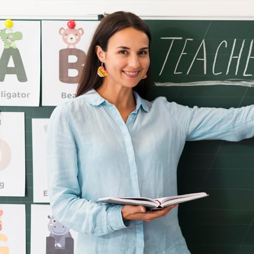 8 Pairs Earrings for Women Lightweight Wooden Holiday Drop Dangle Earrings Heart Cute Gifts Jewelry Pride Month 4th of July Independence Day3