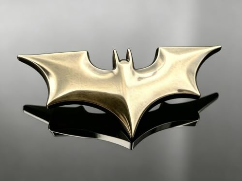 Image of 3D Spider Chrome Emblems Badges Sticker Car Vehicle, Truck, Motorcycle, RV, Scooter, SUV, Door, Window, Room, Wall and More Decoration (Bronze Batshape)