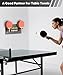 Artibear Ping Pong Paddle Holder, Wall Mounted Metal Magnetic Table Tennis Storage Rack Holds 8 Paddle & 8 Ball, Racket Display Organizer for Game Room, Garage, Sports Equipment Room, Home