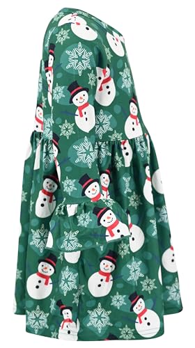 Image of Girls Long Sleeve Ruffled Dresses for Toddlers and Kids