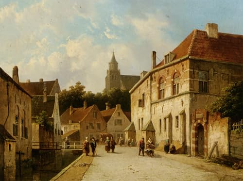 Cuadro en lienzo de Adrianus Eversen SERENDIPITP para pared de dormitorio en 60x90cm
