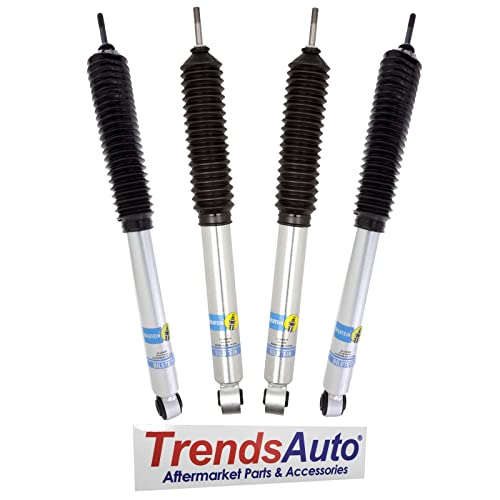 Bilstein B8 5100 Series Pair of Front and Rear Shock Absorbers for 2014-2018 Ram 2500 with 2-2.5 Inch Front Lift and 0-1 Inch Rear Lift | Includes TrendsAuto Decal | 24-268639 24-239455