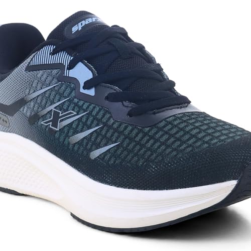 Image of SPARX Sports Running Shoes for Men - Lightweight Breathable Lace-Up Athletic Shoes with Cushioned Comfort, Shock Absorption, Durable Grip, Flexible Sole & Everyday Walking Performance