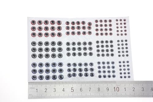 549 piezas de ojos holográficos 3D para señuelos de pesca miniatura 2
