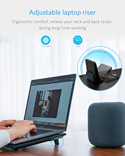 Laptop-Cooling-Pad-Lamicall-Laptop-Cooler-Portable-Slim-Laptop-Cooling-Stand-Holder-Riser-with-5-Fans-Compatible-with-MacBook-Air-Pro-Dell-XPS-HP-Alienware-Laptop-Notebooks-Up-to-156-Inch