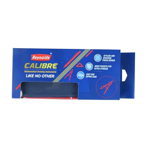 Reynolds Zinc Geometry Box | Instrument Box | Pencil Box | Rust Resistant Instruments, Multicolor