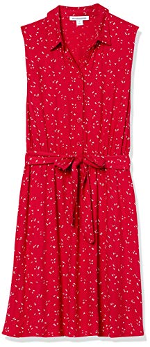 Image of Amazon Essentials Women's Sleeveless Summer Shirtdress, Relaxed-Fit Woven Shirt Dress
