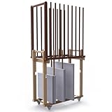 UNZERO 2-tier Art Canvas Storage rack with Handle &...