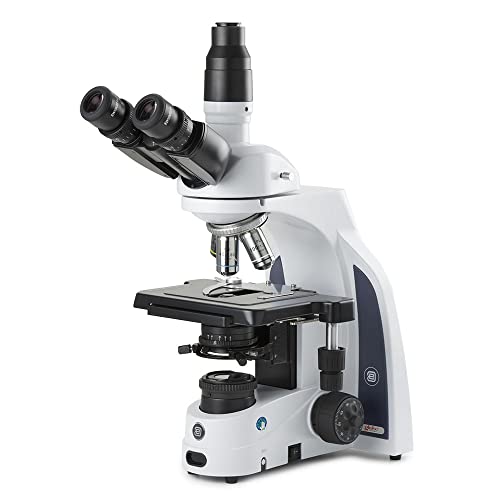 Image of iScope Trinocular Compound Microscope EWF 10x /22mm Eyepieces, PLI Plan 4 /10 /S40 /S100x Oil iOS Objectives, Rackless Stage 3W NeoLED Kohler Illumination, HD-Mini Camera 13in HD Screen, Globe | Euromex