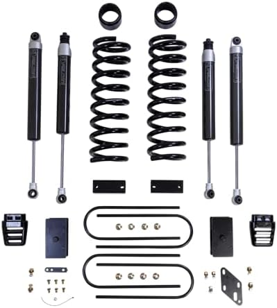 ReadyLIFT 49-19332 3'' coil lift kit - front coils and rear blocks, radius arm drop brackets, Falcon shocks For Dodge/Ram 3500 Dually 4WD