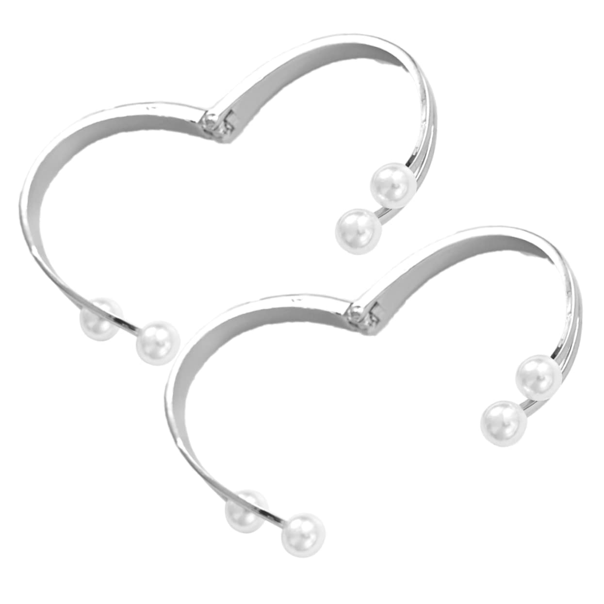 TOPBATHY 8pièces Anneaux Décoratifs Perles pour Rideaux Clips Métalliques à Nouer Accessoires De Décoration pour Fenêtres Maison