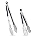 Joinkitch Kitchen Tongs, Stainless Steel Cooking Tongs Set 2 Pack (12-inch.9-inch) with Heat Resistant Handle for Kitchen Outdoor Barbeque Salad Fish Thick Steak