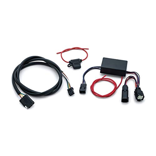 Kuryakyn 2599 Motorcycle Accessory: Plug & Play Trailer Wiring with Relay Harness for 2014-19 Harley-Davidson Trike Motorcycles with 4-Wire Trailer , black