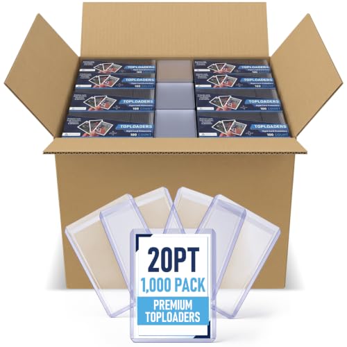 Premium Seamless 20PT - 360PT Thick Top Loaders for Cards | Top Loader Card Holder, Baseball Card Sleeves Hard Plastic, Hard Trading Cards Sleeves, TCG Sports Sleeve Hards, Toploader Clear Plastic.