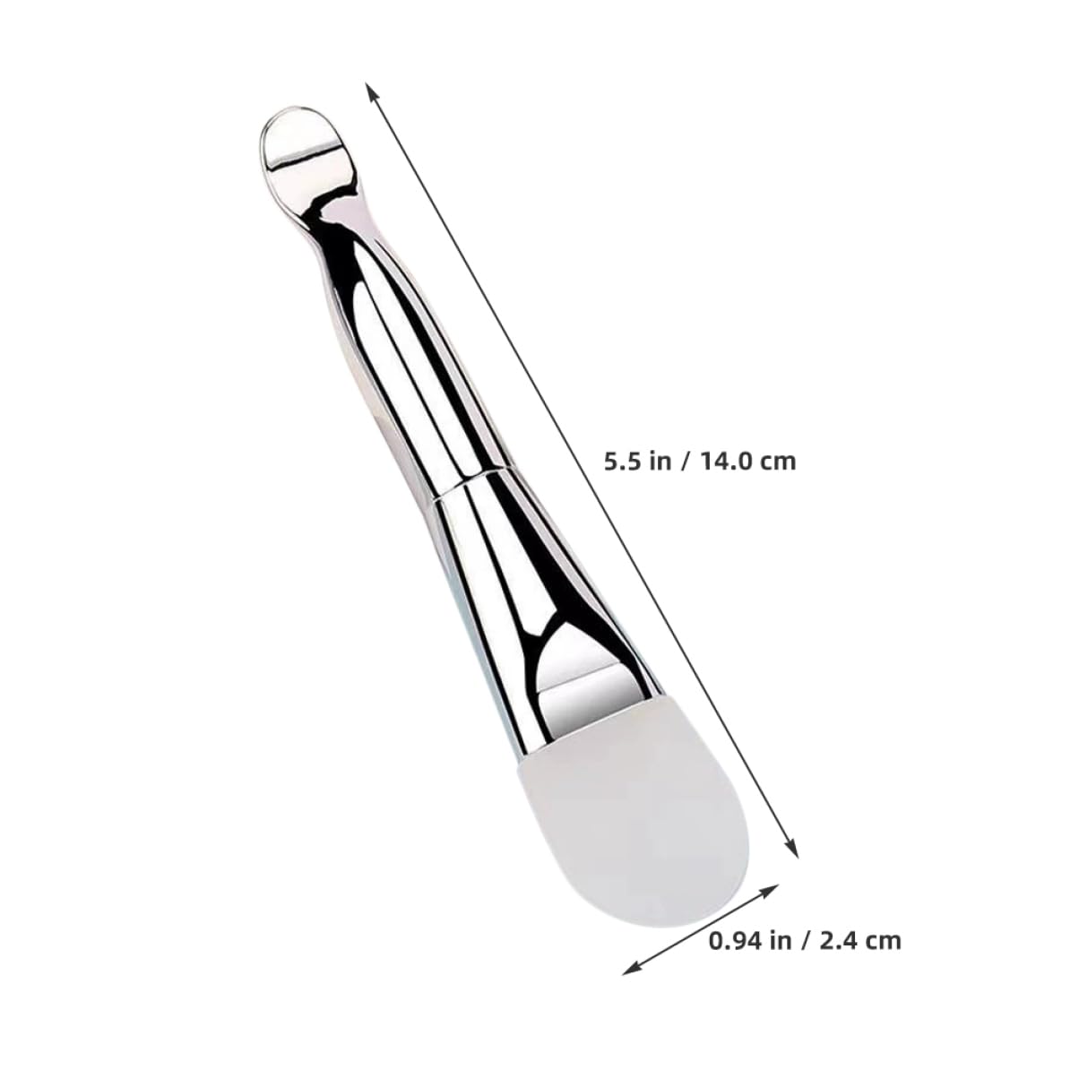 OATIPHO Double-ended Silicone Mask Brush Set Face Makeup Applicator Soft Bristles for Mask Brushing Cleansing