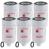 [6-Pack] Fuel Water Separator Filter for Fleetguard FS1212 for Cummins N14 for 855 Big Cam for