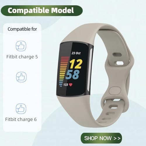 10 correas compatibles Fitbit Charge 5/6 silicona miniatura 2
