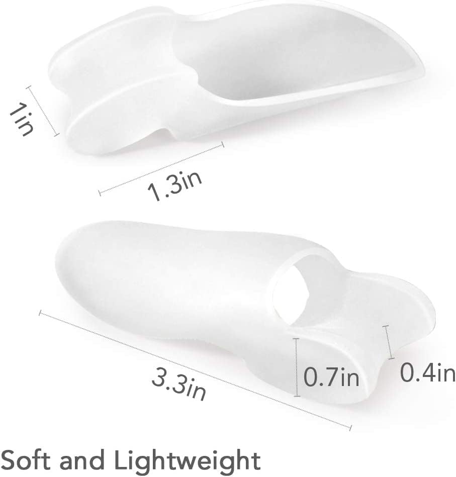 Image of Bunion Corrector Silicone Toe Separators For Fast Pain Relief - Orthopedic Bunion Spacers Spreader Free Size (Toe Separator)