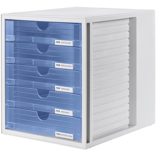 Boîte à tiroirs Systembox HAN 1450 pour organiser vos documents A4 au bureau