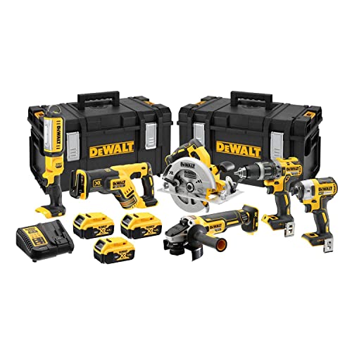 Pack de 6 outils DEWALT XR 18V 5Ah Li-Ion - DCK623P3