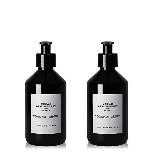Urban Apothecary Luxury Hand and Body Wash and Lotion Set - Coconut Grove - 2 x 300 ml