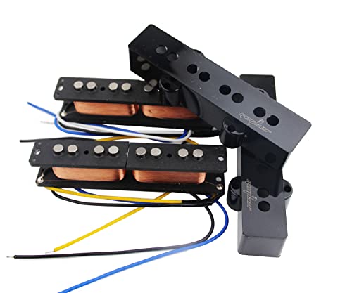 Guyker Conjunto de captadores Alnico de captador de guitarra elétrica Jazz JB Jazz Vintage