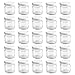 Produktbild hocz 25x Mini Marmeladengläser 50 ml Set | Deckel Weiß TO 43 | kleine Einmachgläser mit Schraubdeckel zum befüllen | Schraubgläser | leere Gläser für Marmelade | 25 Stück