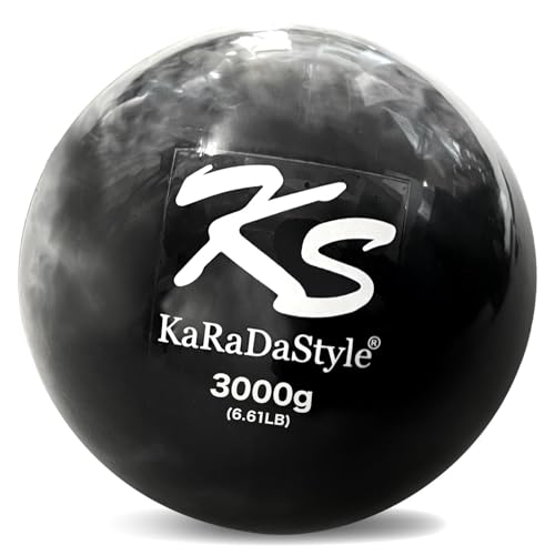 KaRaDaStyle Balón medicinal de 3 kg, tipo compacto, de pared suave, para entrenamiento muscular, yoga, deportes, fitness, equipo de entrenamiento muscular