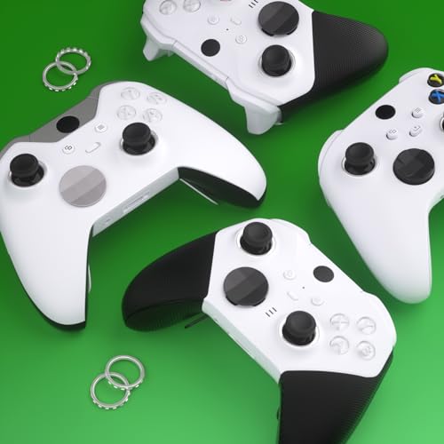 Image of eXtremeRate Replacement Accent Rings for Xbox Elite Series 2 | for Xbox One Elite | for eXtremeRate ASR Version Shell for Xbox Series X /S Controller - Chrome Silver