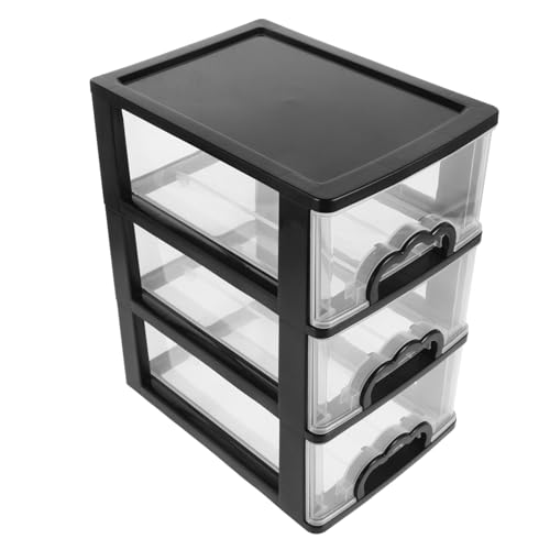 Mobestech Caja De Almacenamiento Del Cajón Cajoneras Cajones De Escritorio De Plástico Cajón Multicapa Organizador De Escritorio Con Cajones Pequeño De Plástico El Plastico Negro
