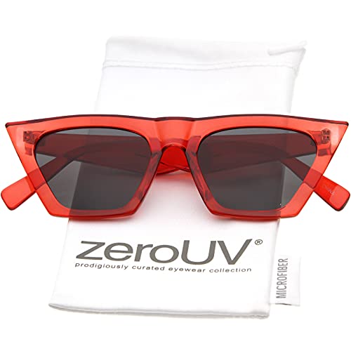 zeroUV Oversize Wide Arm Square Lens Exaggerated Cat Eye Sunglasses 51mm2