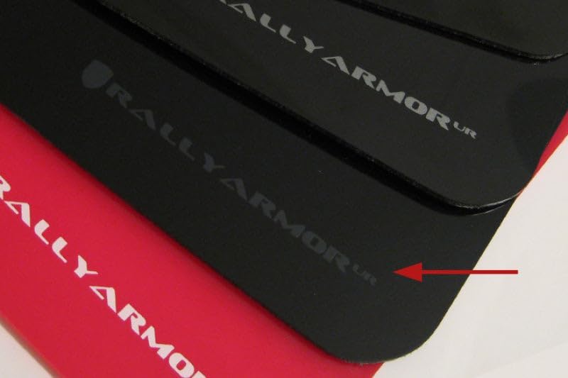 FASTMODZ Rally Armor MF1-UR-BLK/GRY Compatible with 02-07 Subaru WRX/STI/RS/2.5i (Wagons req mod) UR Black Mud Flap w/Grey Logo
