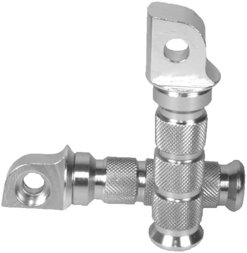 Estriberas delanteras anodizadas plateadas para Yamaha YZF-R6 2003-2006